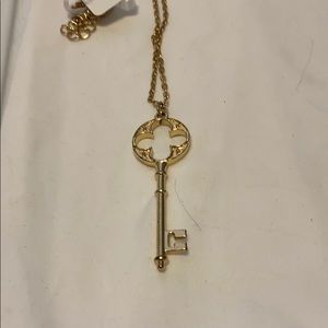 Gold key necklace